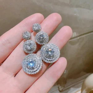 Diamond Earrings Classic Halo Series
