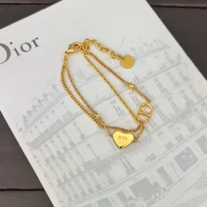 Dior Heart Charm Bracelet
