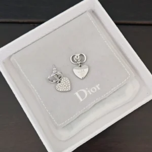 Dior Heart Stud Earrings