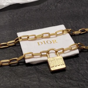 Dior Padlock Chain Bracelet