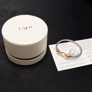 Fred Cable Bracelet with Gold Clasp