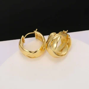 Gold Hoop Earrings - Series Model 07