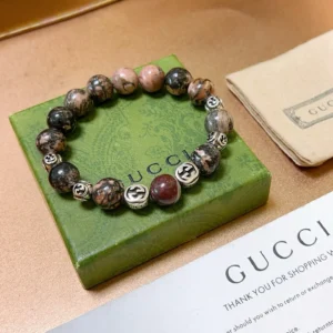 Gucci Beaded Bracelet with Stone Beads