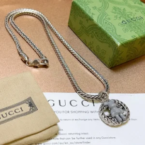 Gucci Sterling Silver Chain Necklace