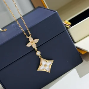 LV Flower Pendant Necklace - LV001