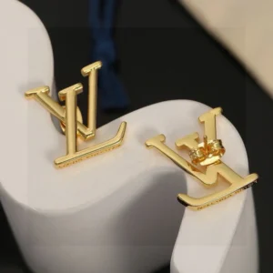 Louis Vuitton LV Logo Stud Earrings