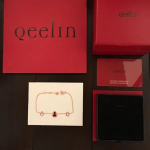 Qeelin Bracelet with Red and Gold