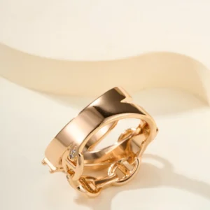 Rose Gold Chain Link Ring - Series
