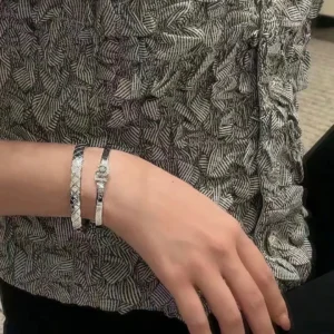 Silver Bangle Bracelet - 925 Sterling