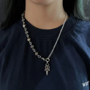Silver Dice Chain Necklace - Series