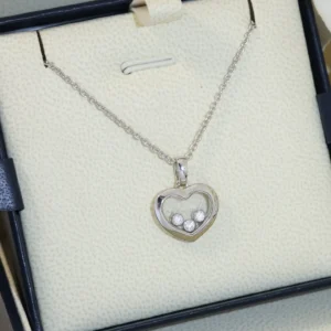 Silver Heart Pendant Necklace Series