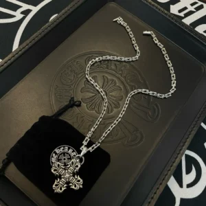 Silver Skull Pendant Necklace