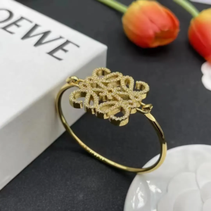 LOEWE Anagram Bangle Bracelet - Elegant and Minimalist Design