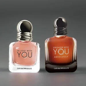 Emporio Armani Perfume Set: In Love With You & Stronger With You Absolutely, Long-Lasting Fragrance